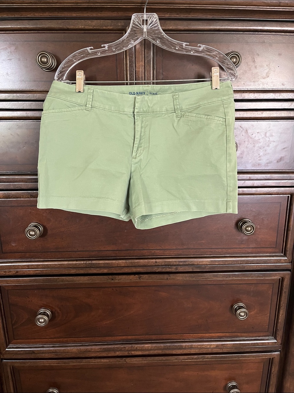 Old Navy Light Sage Green Pixie Shorts
